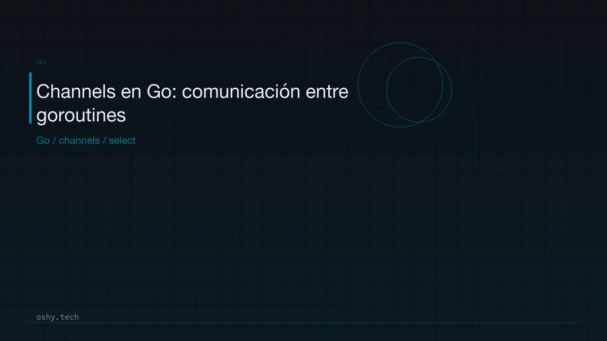 Cover for Channels en Go: comunicación entre goroutines sin complicarse