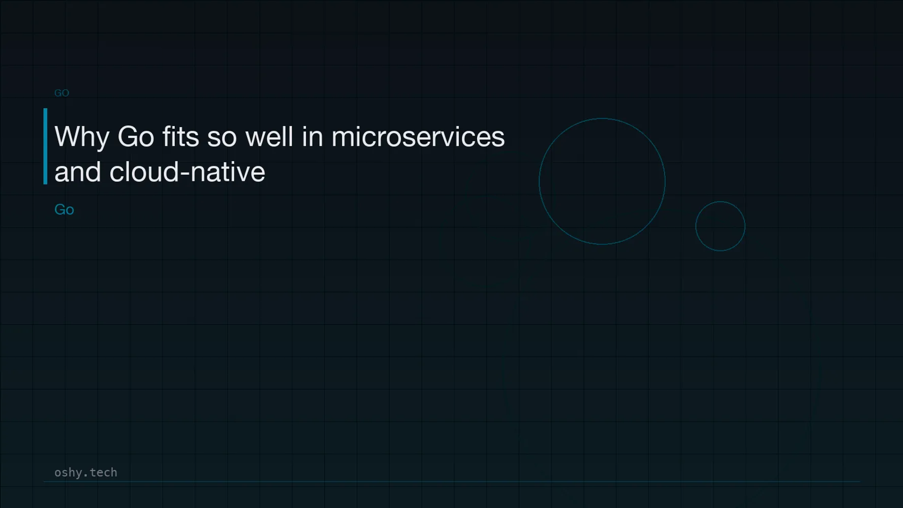 Cover for Why Go fits so well in microservices and cloud-native
