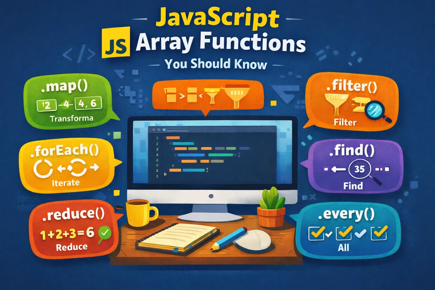Cover for JavaScript and its arrays